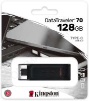 Флешка Kingston 128GB DataTraveler 70 черная TYPE-C USB 3.2