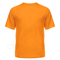Футболка мужская, плотность 160 г/м2, OptMarket, цвет оранжевый