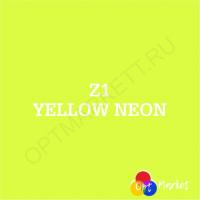 Термотрансферная пленка FLEX  Z1, ПВХ (Китай) - Жёлтый НЕОН (50см х 1м), 10506